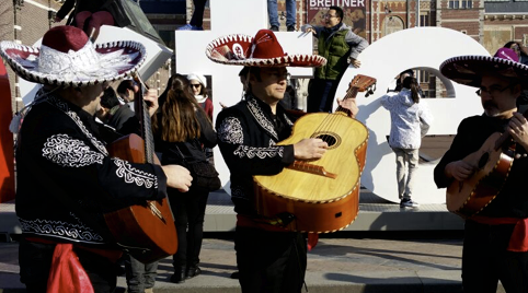 Mexicaanse gerechten op tafel